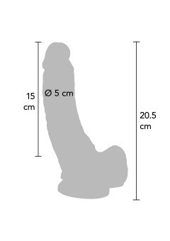 Gode R�aliste avec Testicules 20cm �5