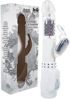 Vibromasseur Rabbit Sensation White Strass