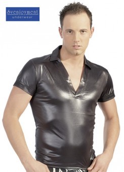 Polo Brillant Effet Mouill�