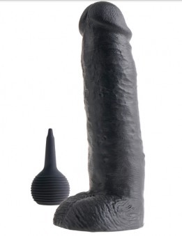 Gode Black Qui Ejacule 26cm 6,5