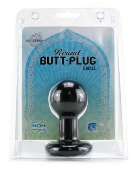 Anal Plug Tte Ronde Noir 9-11cm 5-5,5