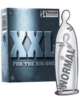 Pr�servatifs XXL par 24 Secura Kondome