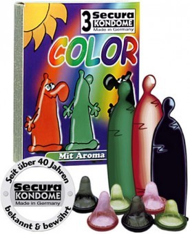 Pr�servatifs rouge, noir, et vert