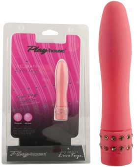 Mini Vibromasseur Rose Strass
