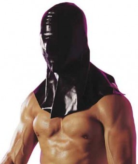 Cagoule Ferm�e En Latex Avec Fermeture Eclair