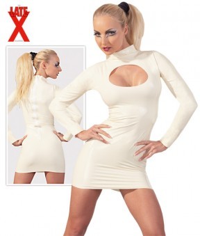 Robe Sexy En Latex Blanc