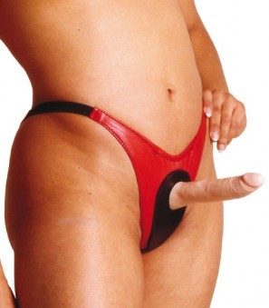 Gode Anal String Cuir 16cm 3