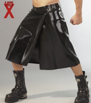 Kilt En Latex Noir