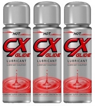 Pack de 2=3 Lubrifiants Chauffants Cx Glide hot 100mL