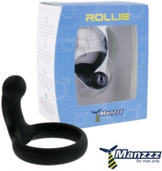 Cockring Platinium Silicone Noir