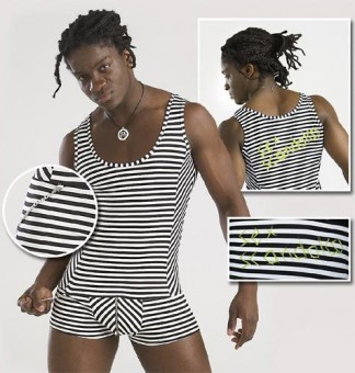 Combi Short A Rayures