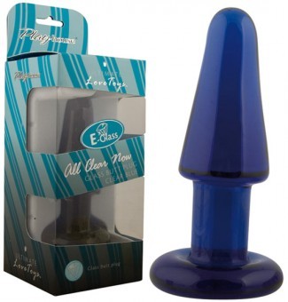Plug Anal en Verre Bleu