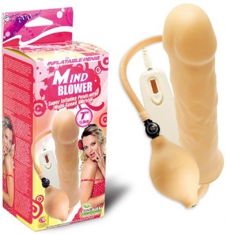Gode Vibrant Gonflable Latex