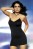 Robe Noire Double Bretelles En Strass