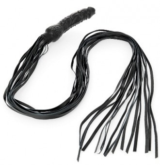 Fouet en Cuir Avec Dildo Latex