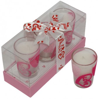 Bougie Love Rose