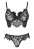 Soutien-Gorge et String Dentelle Sensuels Noir