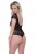 Body Teddy Dentelle et Maille Noir