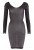 Robe Noire Reflet Argent