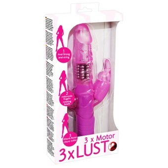 Vibro Rabbit Dual Pleasure Triple 11cm 3