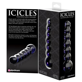 Gode Anal Icicles Verre 12cm 3,5
