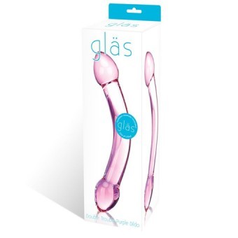 Double Dildo Verre 18cm 3,5