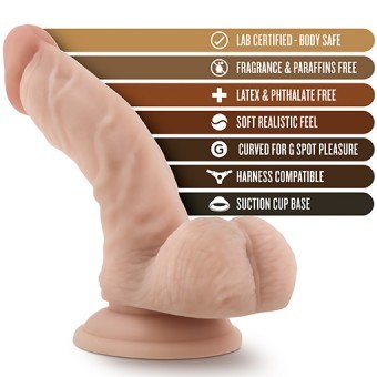 Gode Ventouse Loverboy Monsieur l'Agent 18cm 3,5