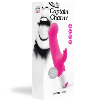Captain Charm Vibro Rabbit Rose 17cm 3,5