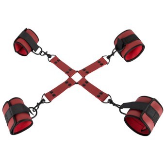 Set de Bondage Rouge en Croix