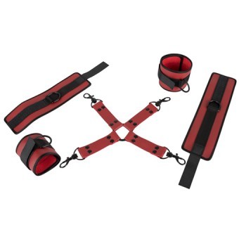 Set de Bondage Rouge en Croix