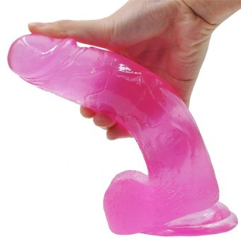 Dildo Jelly Studs Rose Large 21cm 2,5