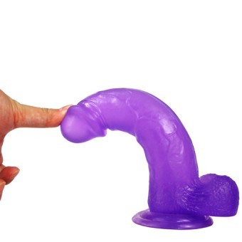 Dildo Jelly Studs Violet Large 20cm 4,5