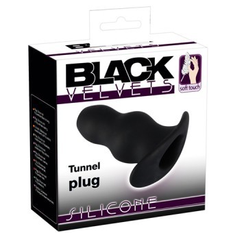 Tunnel Plug Black Velvets 11cm ø5