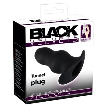 Tunnel Plug Black Velvets 11cm 5