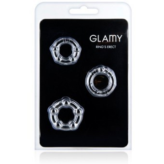 Kit de 3 Cockrings Glamy Ring's Erect 2-2,5