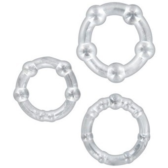 Kit de 3 Cockrings Glamy Ring's Erect 2-2,5