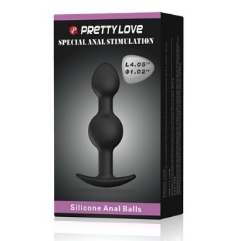 Plug Anal Billes Internes Pretty Love 11cm 2,5