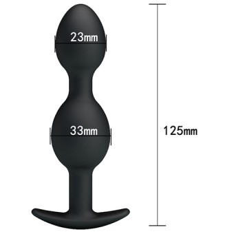 Plug Anal avec Billes Pretty Love 13cm 3,5