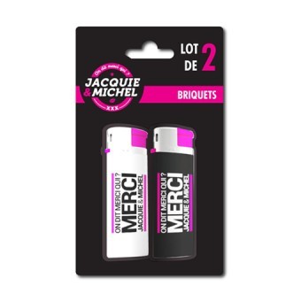 Pack 2 Briquets Jacquie et Michel