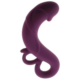 Dildo Spcial Point-G Bifinger Pourpre 14cm 3