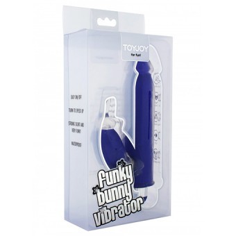 Vibromasseur Funky Bunny Violet 16,5cm 4