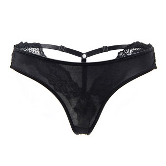 Tanga Ajustable Noir Paris Hollywood TU