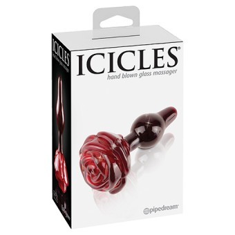 Plug Icicles N76 Rouge 10cm 3 cm