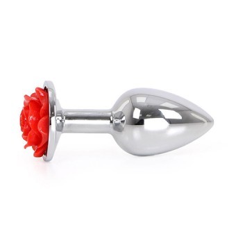 Buttplug Rose Rouge Aluminium 6cm 3