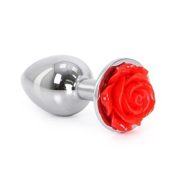 Buttplug Rose Rouge Aluminium 6cm 3