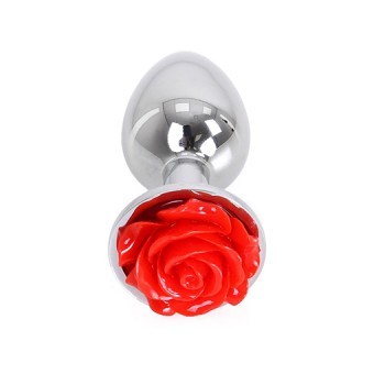 Buttplug Rose Rouge Aluminium 6cm 3