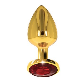 Plug Anal Or et Diamant Rouge 4