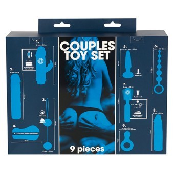 Coffret Couple 9 Toys Bleus