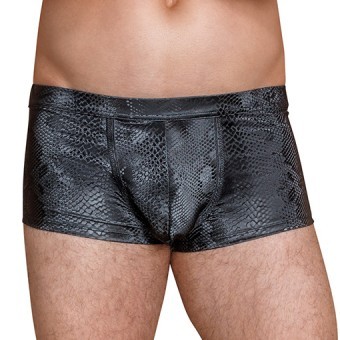 Boxer Peau de Serpent Noir