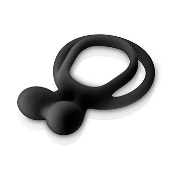 Cockring avec Stimulateur Clitoris Noir Glamy